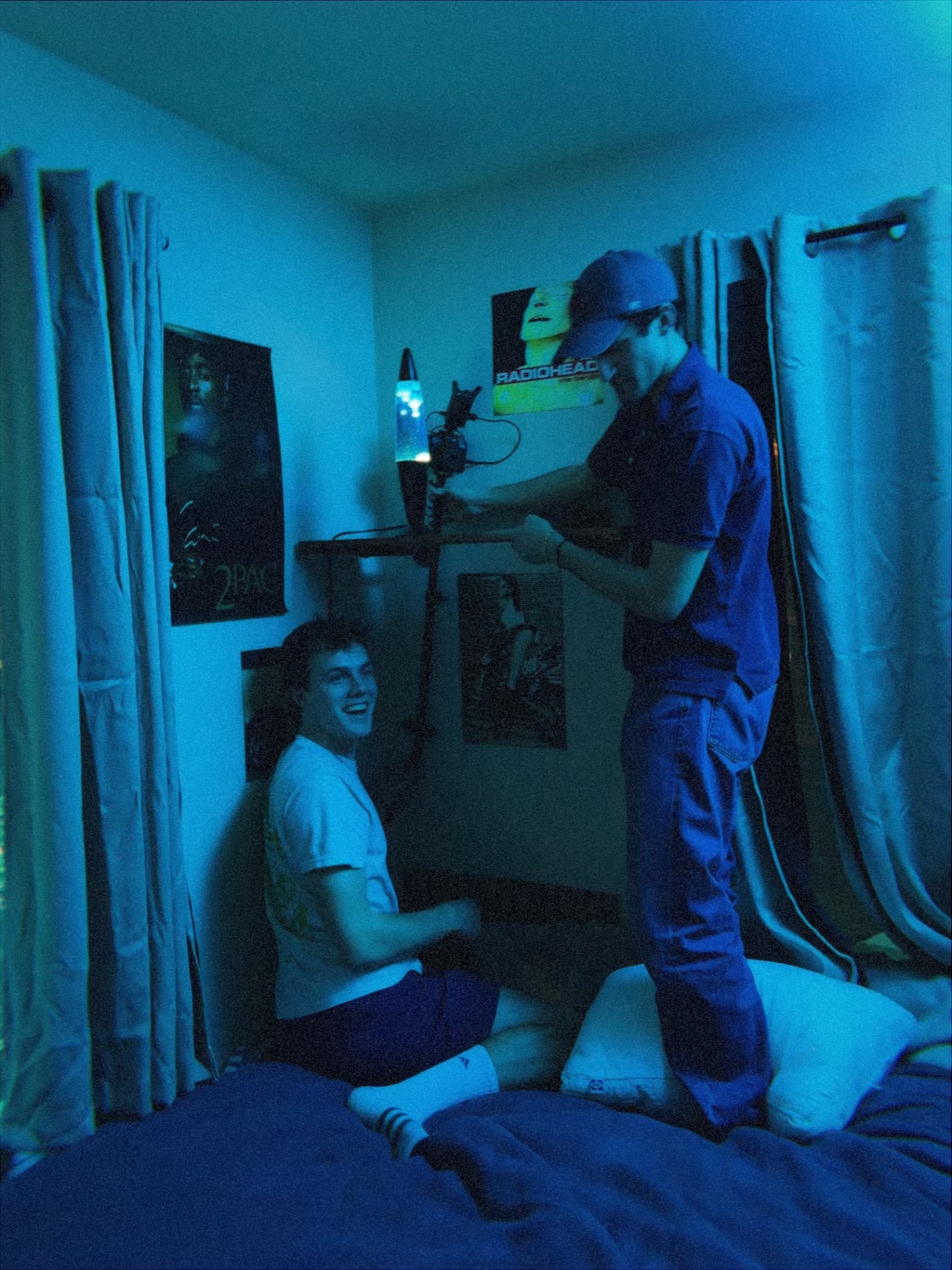 Bedroom set · boom up, laughs in