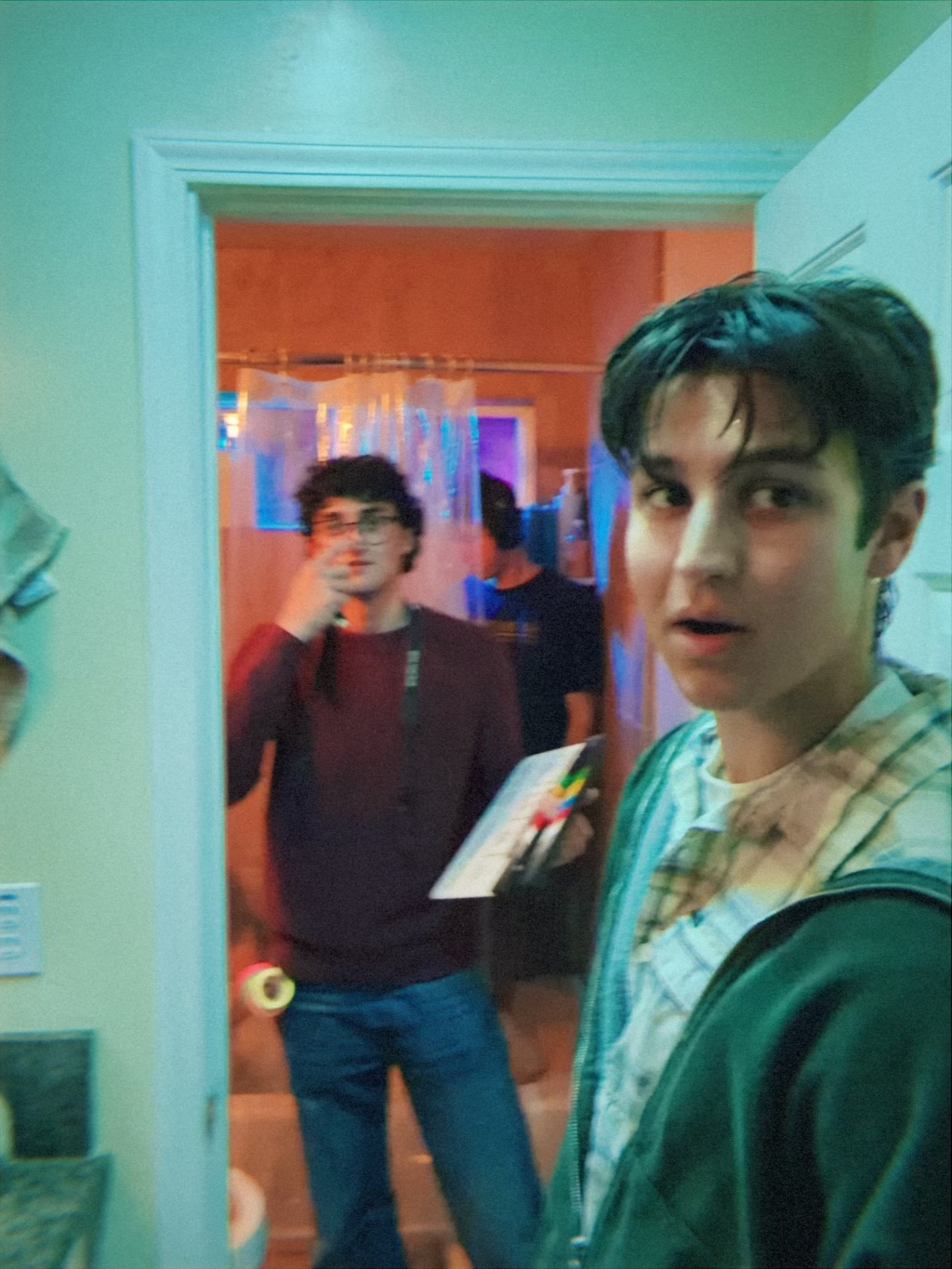 Between takes