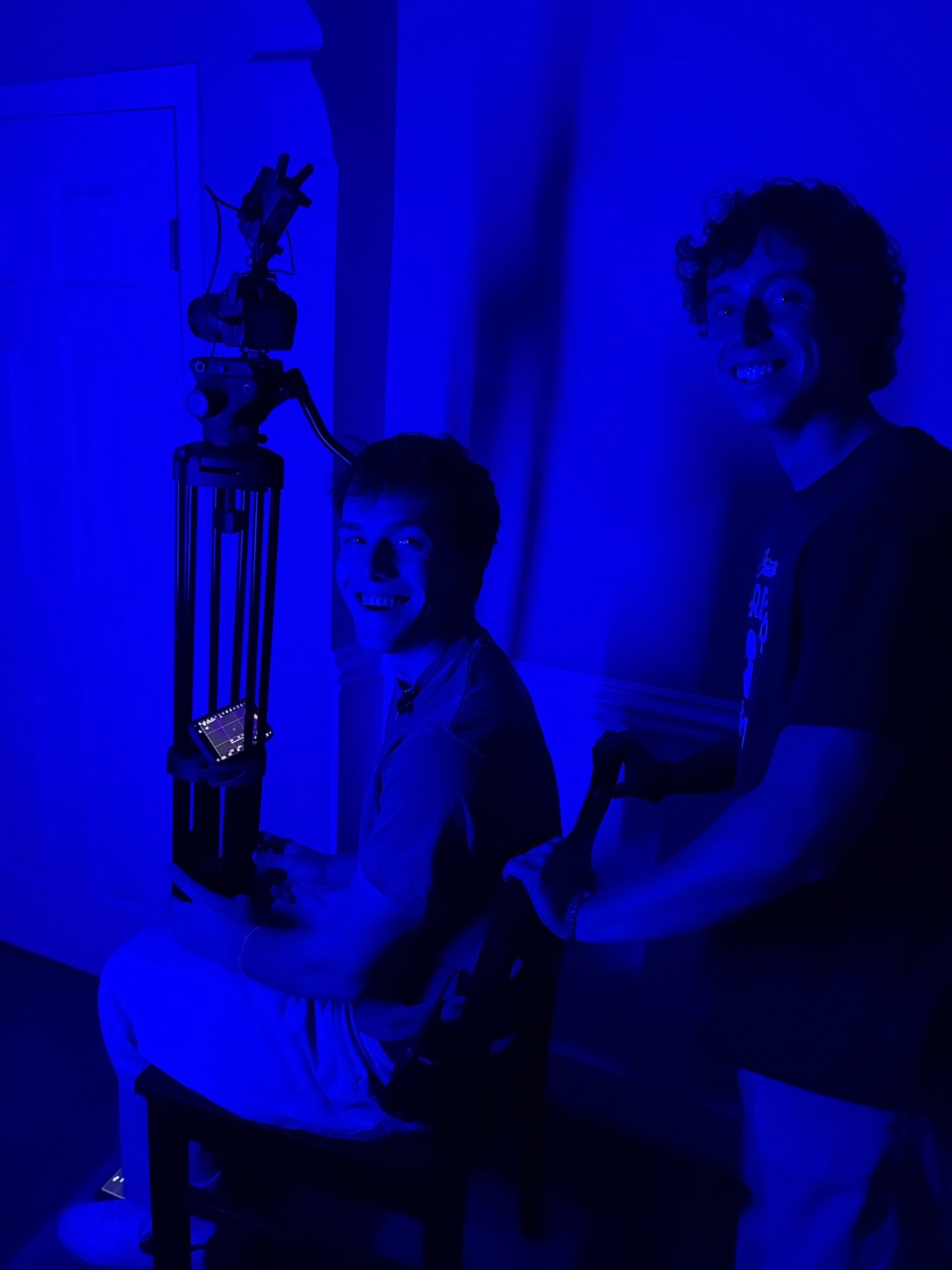 Camera team · blue room
