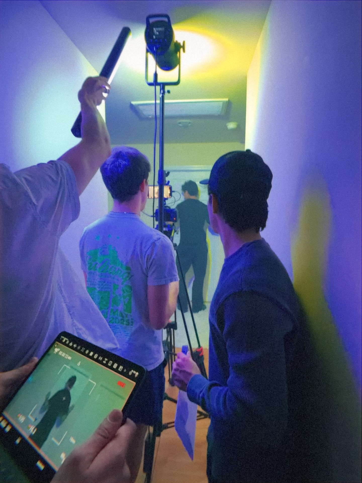 Hallway · monitoring on the tablet