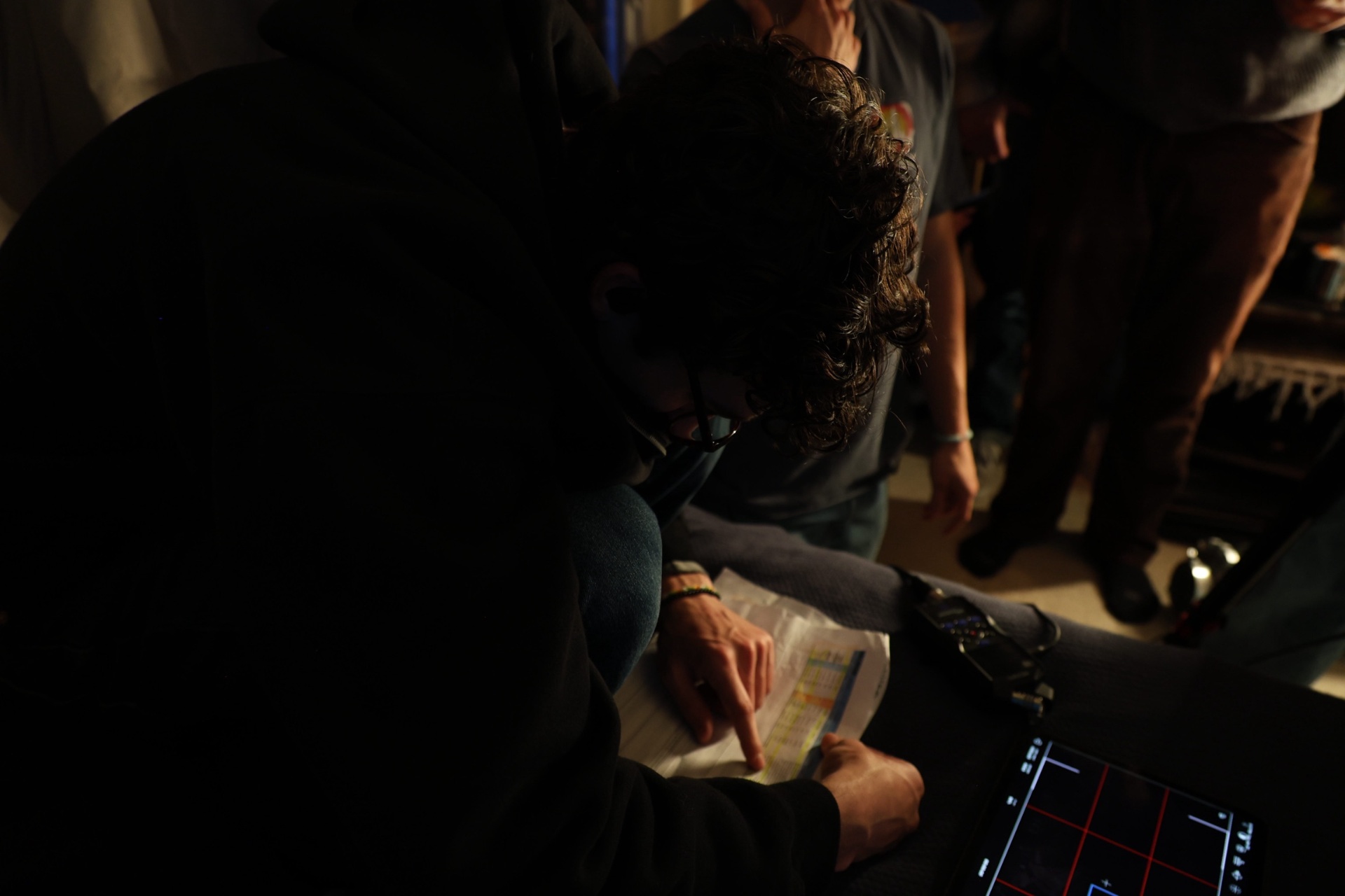 Script supervisor · checking the lines